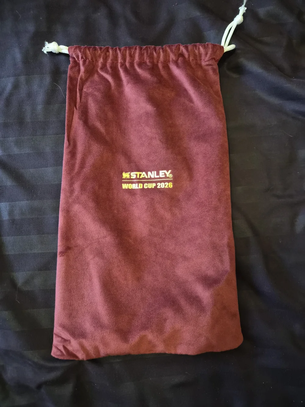 Stanley Maroon Drawstring Pouch - USA World Cup 2026
